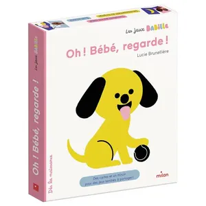 Editions Milan Oh ! Bébé, Regarde ! - Des Cartes Et Un Miroir Pour Des Jeux Tendres À Partager pas cher