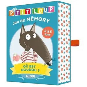 Jeux éducatifs P'tit loup Jeu de mémory Où est doudou Auzou pas cher