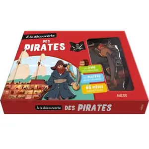 Auzou Éditions A La Découverte Des Pirates - Avec 1 Plateau Aimanté Et 65 Pièces Magnétiques pas cher