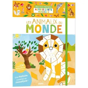 Auzou Éditions Les Animaux Du Monde - Mes Tout Premiers Autocollants Mosaïque pas cher