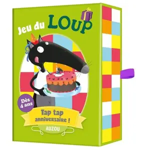 Auzou Éditions Jeu de carte LOUP TAP TAP ANNIVERSAIRE dès 4 ans jouets enfants observer mémoriser rapidité pas cher