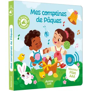 Auzou Éditions Mes Comptines De Pâques - Avec 6 Puces Sonores pas cher