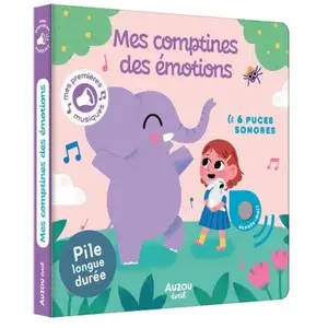 Livres - Auzou - Mes comptines des émotions - Blanc pas cher