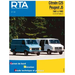 ETAI Revue technique auto pour CITROËN: C25 & PEUGEOT: J5 (Ref: 11823) pas cher
