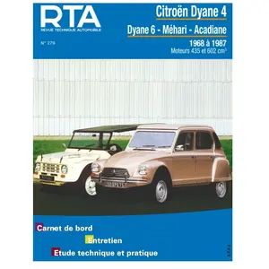 ETAI Revue technique auto pour CITROËN: Mehari, Dyane, Acadiane (Ref: 12946) pas cher