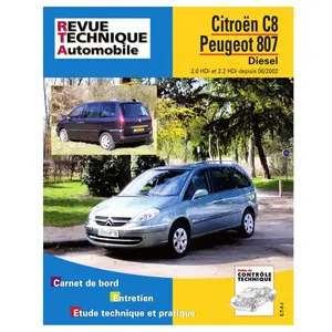 ETAI Revue technique auto pour CITROËN: C8 & PEUGEOT: 807 (Ref: 19755) pas cher