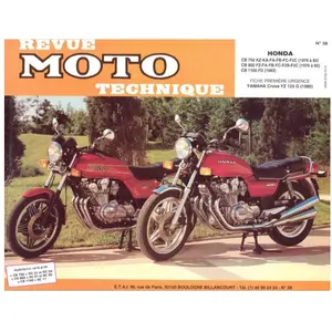 ETAI Revue Moto Technique Numero 38 : Honda Cb 750 Kz, Cb 900 Fz Et Cb 1 pas cher