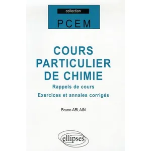 Comparateur de prix : Ellipses Cours particulier de chimie