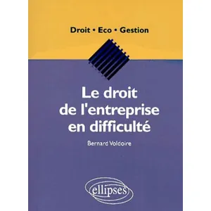 Ellipses Le Droit De L'entreprise En Difficulté pas cher