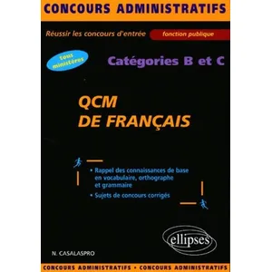 Ellipses Qcm De Français - Catégories B Et C pas cher