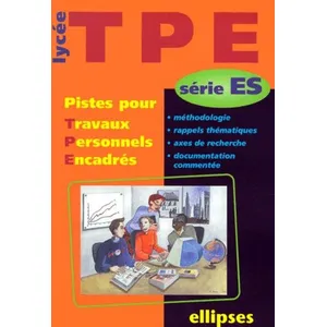 Comparateur de prix : Ellipses Tpe Série Es - Pistes Pour Travaux Personnels Encadrés
