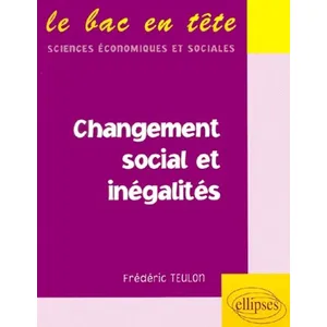 Ellipses Changement social et inégalités pas cher