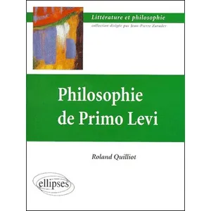 Ellipses Philosophie de Primo Levi pas cher