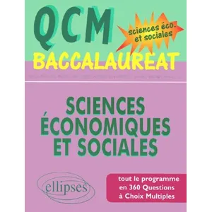 Ellipses Qcm Baccalauréat Sciences Économiques Et Sociales pas cher