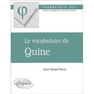 Ellipses Le Vocabulaire De Quine pas cher