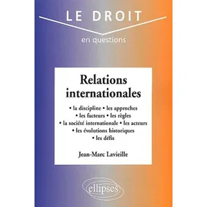 Ellipses Relations internationales pas cher