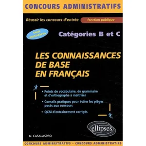 Ellipses Les Connaissances De Base En Français Catégories B Et C pas cher