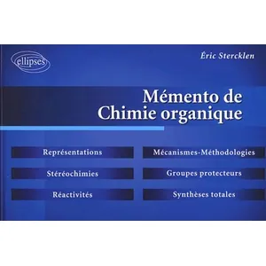 Ellipses Mémento De Chimie Organique pas cher