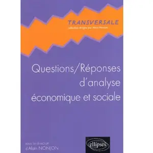 Ellipses Questions / Réponses d'analyse économique et sociale pas cher