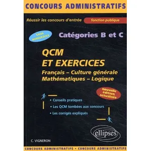 Ellipses QCM et exercices - français - culture générale - mathématique... pas cher