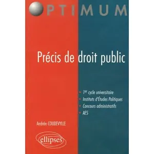 Ellipses Précis De Droit Public pas cher
