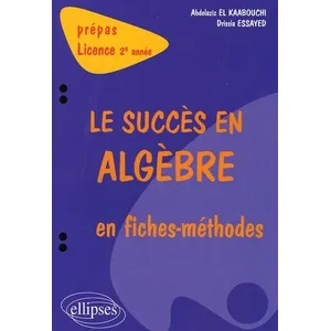 Ellipses Le Succés En Algèbre En Fiches-Méthodes pas cher