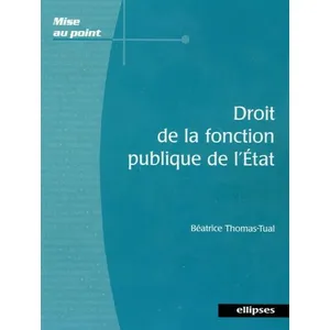 Ellipses Droit De La Fonction Publique De L'etat pas cher