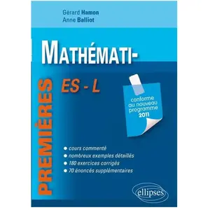 Mathématiques 1e Es Et L