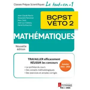 Comparateur de prix : Technique Et Documentation Mathématiques BCPST-VETO 2e année