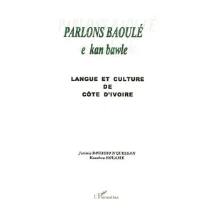 L'harmattan Parlons Baoulé pas cher