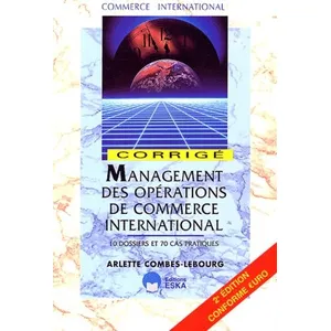 ESKA Management Des Opérations De Commerce International - Corrigé pas cher