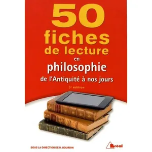 Bréal 50 fiches de lecture en philosophie pas cher
