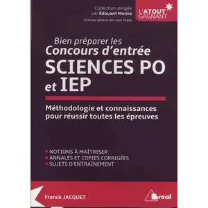 Bréal Bien Préparer Sciences Po - Ecoles, Concours, Épreuves, Méthodologies pas cher