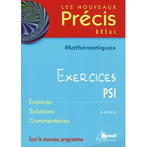 Bréal Mathématiques Psi - Exercices pas cher