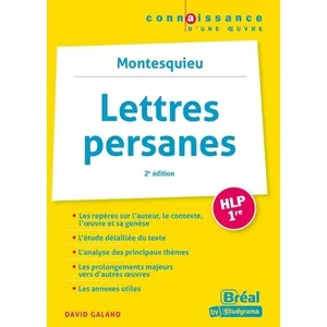 Bréal Lettres Persanes Hlp 1re - Montesquieu pas cher