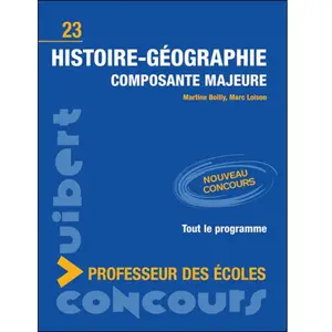 Vuibert Histoire-Géographie Composante majeure Concours Professeur des écoles pas cher