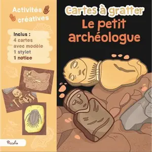 Piccolia Le petit archéologue: Inclus : 4 cartes avec modèle, 1 stylet, 1 notice pas cher