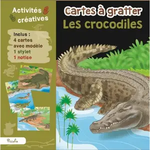 Piccolia Les Crocodiles - Inclus : 4 Cartes Avec Modèles, 1 Stylet, 1 Notice pas cher