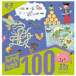 Hugo Jeunesse Super futés 100 jeux 6-7 ans pas cher