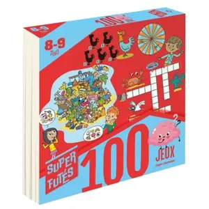 Hugo Jeunesse Super futés 100 jeux 8-9 ans pas cher