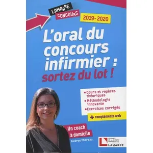 Comparateur de prix : Lamarre L'oral Du Concours Infirmier : Sortez Du Lot ! - Un Coach À Domicile