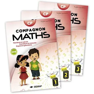 Sedrap Eds Compagnon Maths Cp - Lot De 3 Fichiers pas cher