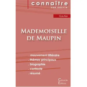 Du Cenacle Editions Mademoiselle De Maupin - Fiche De Lecture pas cher