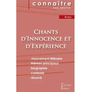 Du Cenacle Editions Chants D'innocence Et D'expÃ©rience - Fiche De Lecture pas cher