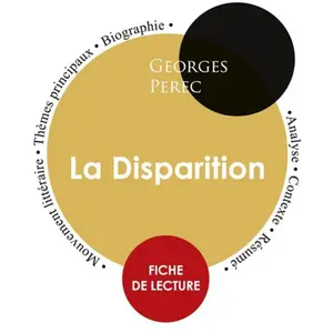 Paideia Education Francais La Disparition - Fiche De LectureVendu parrakuten
