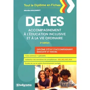 Studyrama Eds DEAES accompagnement à l'éducation inclusive et à la vie ordinaire pas cher