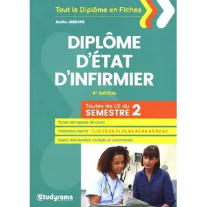 Studyrama Eds Diplôme D'etat D'infirmier - Toutes Les Ue Du Semestre 2 pas cher