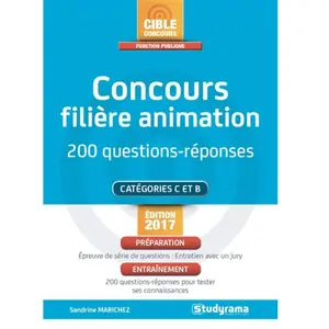 Studyrama Eds Concours De La Filière Animation - 200 Questions-Réponses pas cher