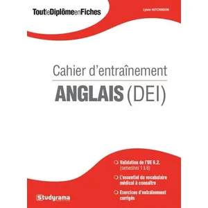 Studyrama Eds Cahier d'entraînement anglais pas cher