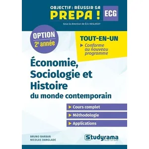 Studyrama Eds Economie, Sociologie Et Histoire Du Monde Contemporain - Deuxième Année pas cher